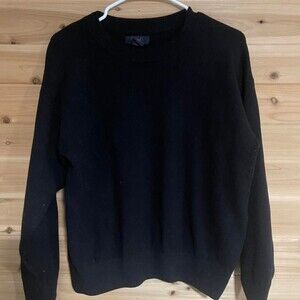Black Crewneck Sweater Size L 6 Eb 6